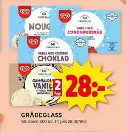 ICA Kvantum GB Gräddglass erbjuda