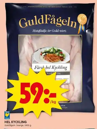 ICA Kvantum Hel kyckling erbjuda