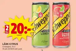 ICA Kvantum SCHWEPPES Läsk citrus erbjuda