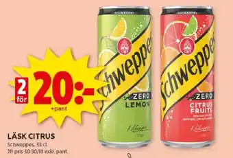 ICA Kvantum SCHWEPPES Läsk citrus erbjuda
