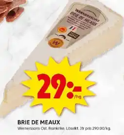 ICA Kvantum Brie de meaux erbjuda