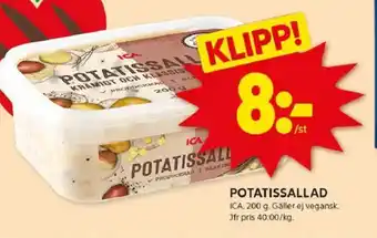 ICA Kvantum ICA Potatissallad erbjuda