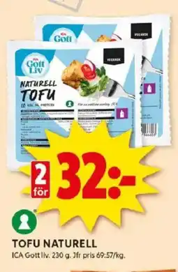 ICA Kvantum ICA Tofu naturell erbjuda