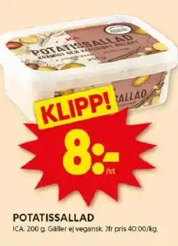 ICA Kvantum ICA Potatissallad erbjuda