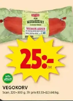 ICA Kvantum SCAN Vegokorv erbjuda