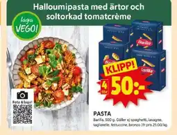 ICA Kvantum BARILLA Pasta erbjuda