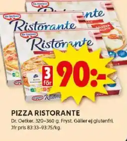 ICA Kvantum DR. OETKER Pizza ristorante erbjuda