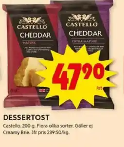 ICA Kvantum CASTELLO Dessertost erbjuda