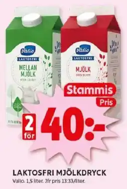 ICA Kvantum VALIO Laktosfri mjölkdryck erbjuda