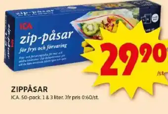 ICA Kvantum Zippåsar erbjuda