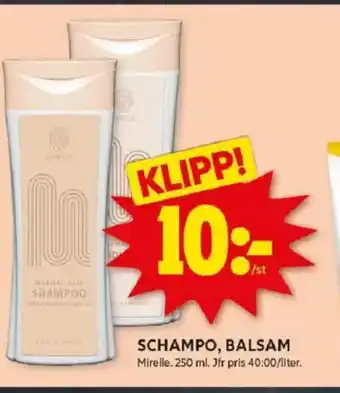 ICA Kvantum Schampo, balsam erbjuda