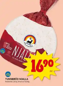 ICA Kvantum Tunnbröd njalla erbjuda