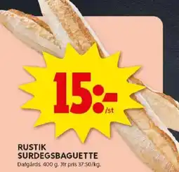 ICA Kvantum Rustik surdegsbaguette erbjuda