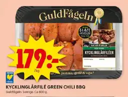 ICA Kvantum Kycklinglårfilé green chili bbq erbjuda