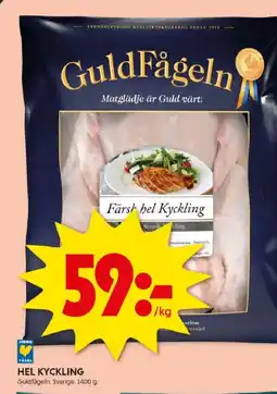 ICA Kvantum Hel kyckling erbjuda