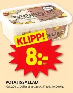 ICA Kvantum ICA Potatissallad erbjuda