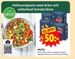 ICA Kvantum BARILLA Pasta erbjuda