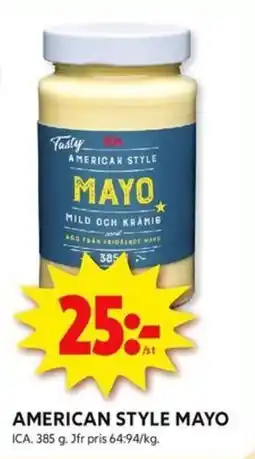ICA Kvantum ICA American style mayo erbjuda