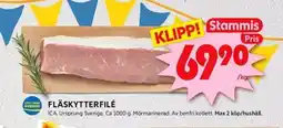 ICA Kvantum ICA Fläskytterfilé erbjuda