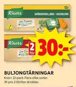 ICA Kvantum KNORR Buljongtärningar erbjuda