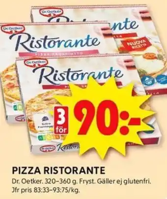 ICA Kvantum DR. OETKER Pizza ristorante erbjuda