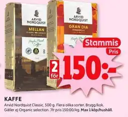 ICA Kvantum Kaffe erbjuda