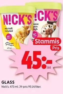 ICA Kvantum NICK'S Glass erbjuda