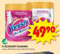 ICA Kvantum VANISH Fläckborttagning erbjuda