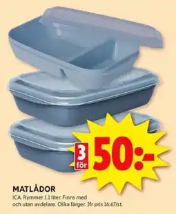 ICA Kvantum ICA Matlådor erbjuda