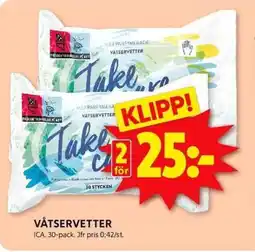 ICA Kvantum ICA Våtservetter erbjuda