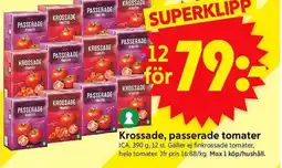 ICA Supermarket Krossade, passerade tomater erbjuda