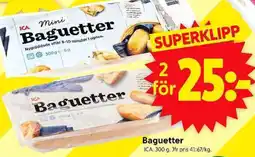 ICA Supermarket ICA Baguetter erbjuda