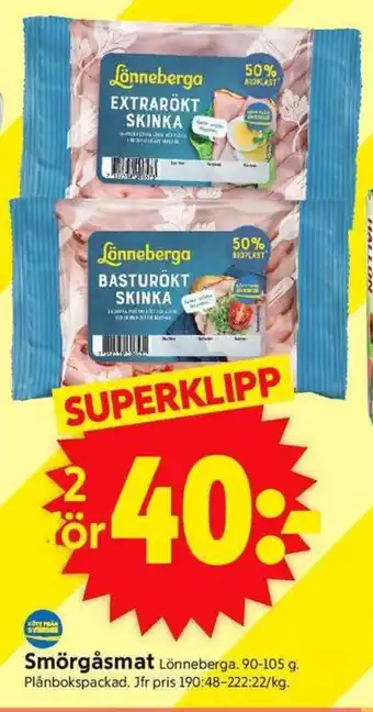 ICA Supermarket Smörgåsmat erbjuda