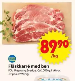 ICA Supermarket ICA Fläskkarré med ben erbjuda