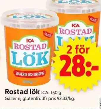 ICA Supermarket ICA Rostad lök erbjuda