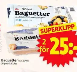ICA Supermarket ICA Baguetter erbjuda