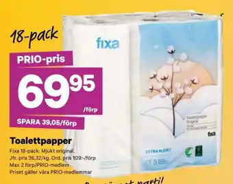 City Gross FIXA Toalettpapper erbjuda