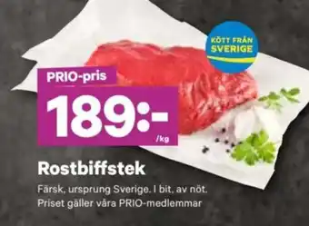 City Gross Rostbiffstek erbjuda