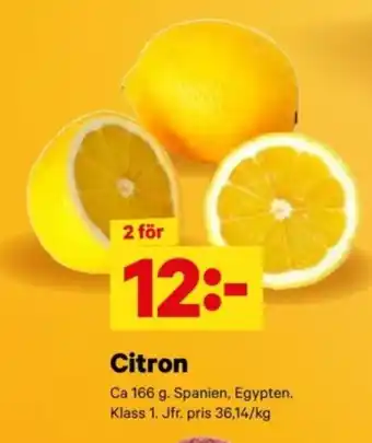 City Gross Citron erbjuda