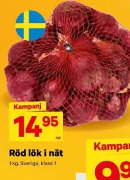 City Gross Röd lök i nät erbjuda