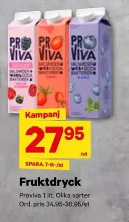 City Gross PROVIVA Fruktdryck erbjuda