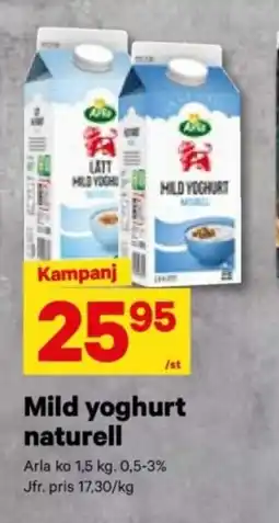City Gross ARLA Mild yoghurt naturell erbjuda