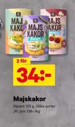 City Gross GARANT Majskakor erbjuda