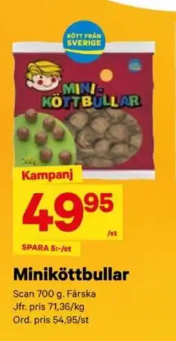 City Gross SCAN Miniköttbullar erbjuda