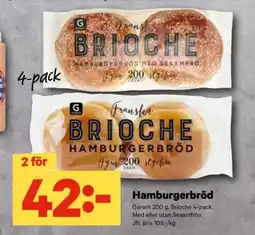 City Gross GARANT Hamburgerbröd erbjuda