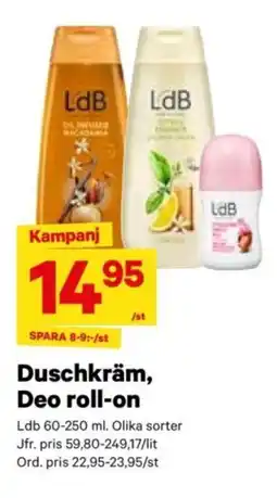 City Gross Duschkräm, deo roll-on erbjuda