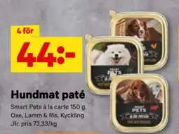 City Gross SMART PETS Hundmat paté erbjuda