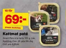 City Gross SMART PETS Kattmat paté erbjuda