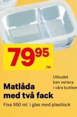 City Gross Matlåda med två fack erbjuda