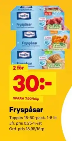 City Gross TOPPITS Fryspåsar erbjuda